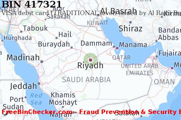 417321 VISA debit Saudi Arabia SA BIN List