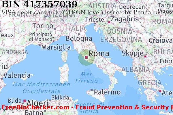 417357039 VISA debit Italy IT Lista BIN