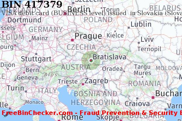 417379 VISA debit Slovakia (Slovak Republic) SK BIN List