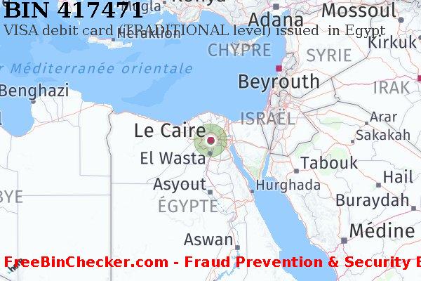 417471 VISA debit Egypt EG BIN Liste 