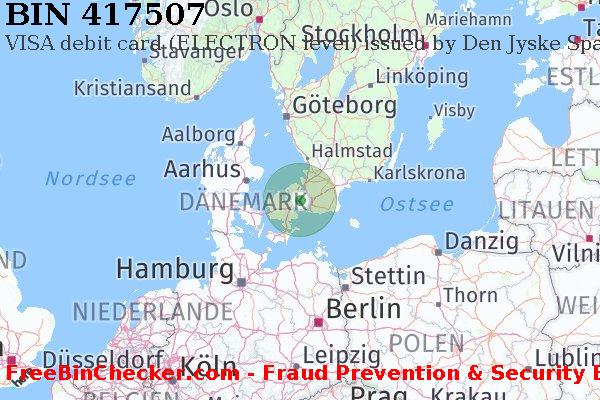 417507 VISA debit Denmark DK BIN-Liste