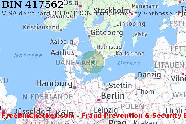 417562 VISA debit Denmark DK BIN-Liste