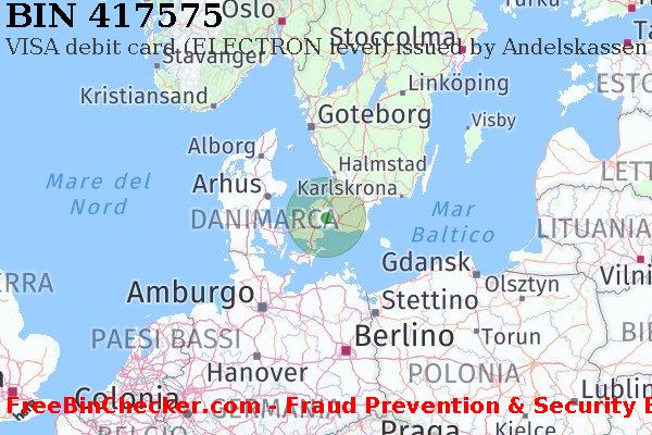 417575 VISA debit Denmark DK Lista BIN