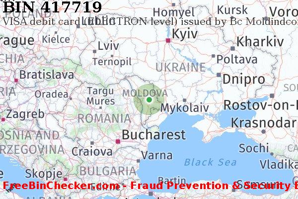 417719 VISA debit Moldova MD BIN Dhaftar