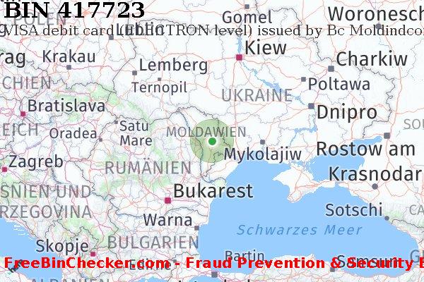 417723 VISA debit Moldova MD BIN-Liste