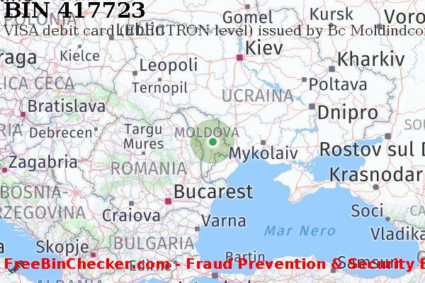 417723 VISA debit Moldova MD Lista BIN