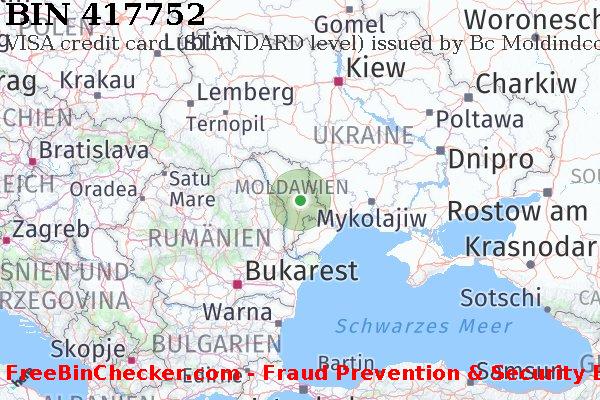 417752 VISA credit Moldova MD BIN-Liste