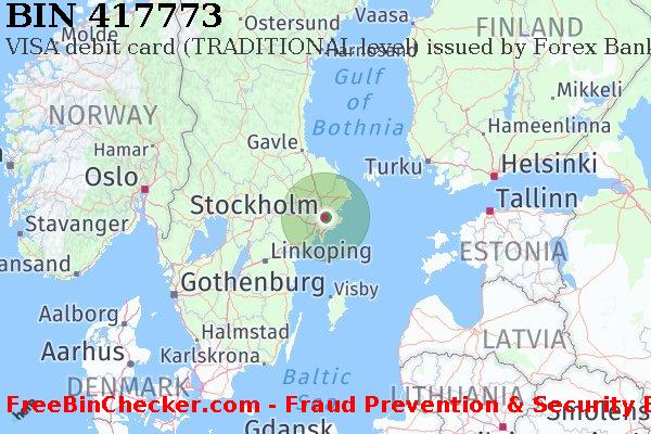 417773 VISA debit Sweden SE BIN List