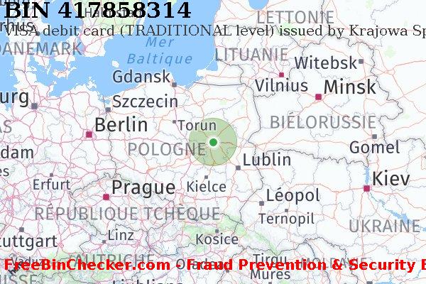 417858314 VISA debit Poland PL BIN Liste 