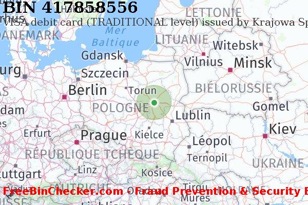 417858556 VISA debit Poland PL BIN Liste 