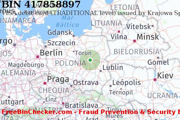 417858897 VISA debit Poland PL Lista de BIN