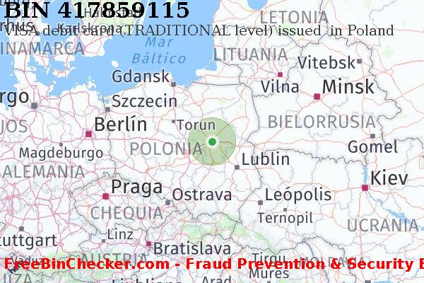 417859115 VISA debit Poland PL Lista de BIN