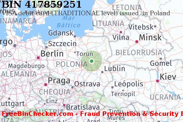 417859251 VISA debit Poland PL Lista de BIN