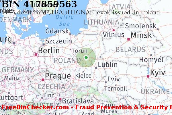 417859563 VISA debit Poland PL BIN Danh sách