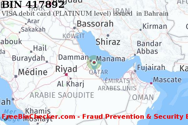 417892 VISA debit Bahrain BH BIN Liste 