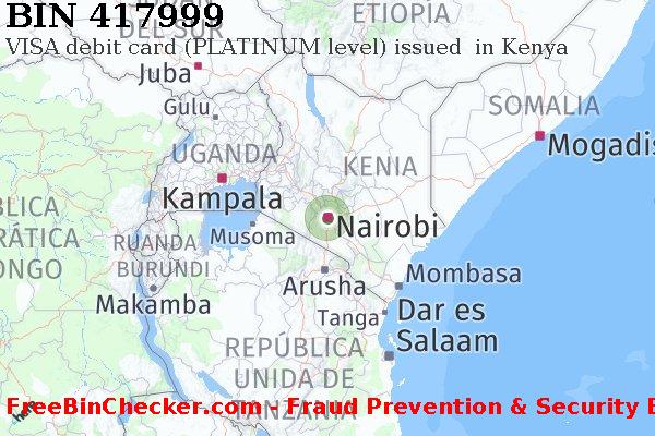 417999 VISA debit Kenya KE Lista de BIN