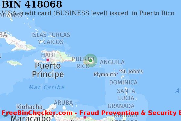 418068 VISA credit Puerto Rico PR Lista de BIN