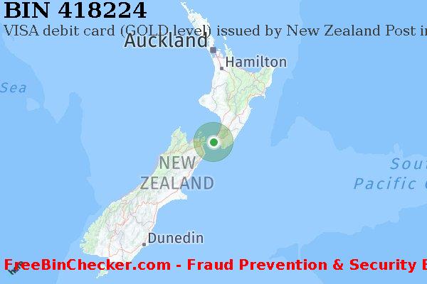 418224 VISA debit New Zealand NZ BIN List