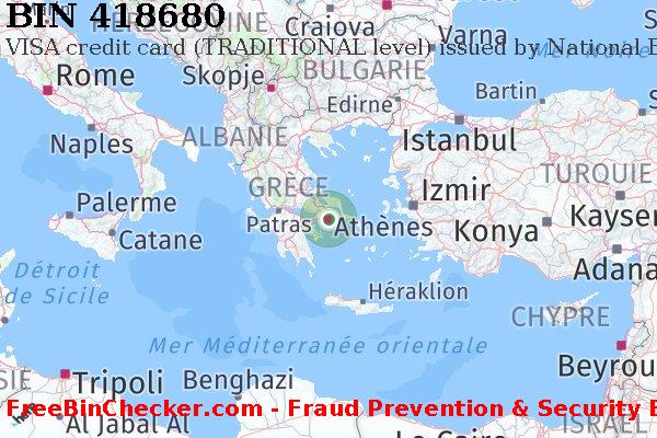 418680 VISA credit Greece GR BIN Liste 