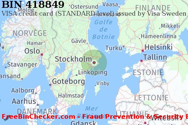 418849 VISA credit Sweden SE BIN Liste 