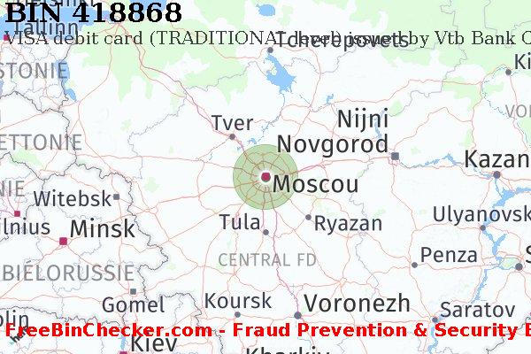 418868 VISA debit Russian Federation RU BIN Liste 