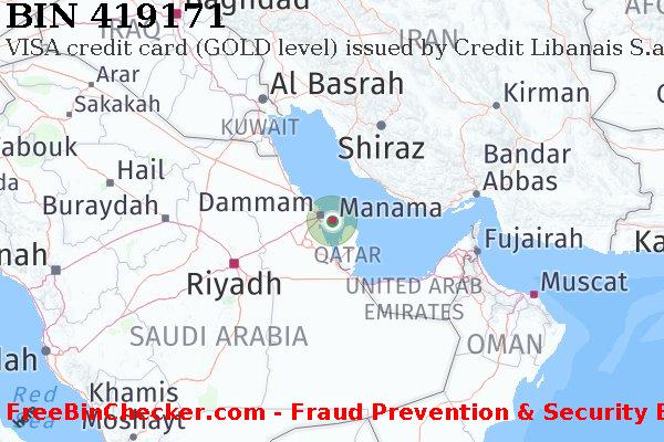 419171 VISA credit Bahrain BH BIN List