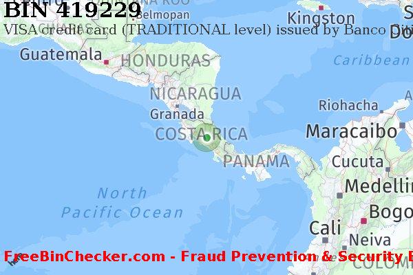 419229 VISA credit Costa Rica CR BIN Lijst