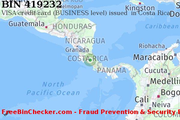 419232 VISA credit Costa Rica CR Lista de BIN