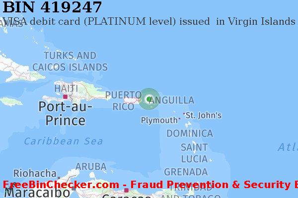 419247 VISA debit Virgin Islands (U.S.) VI बिन सूची