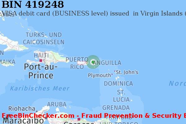 419248 VISA debit Virgin Islands (U.S.) VI BIN-Liste