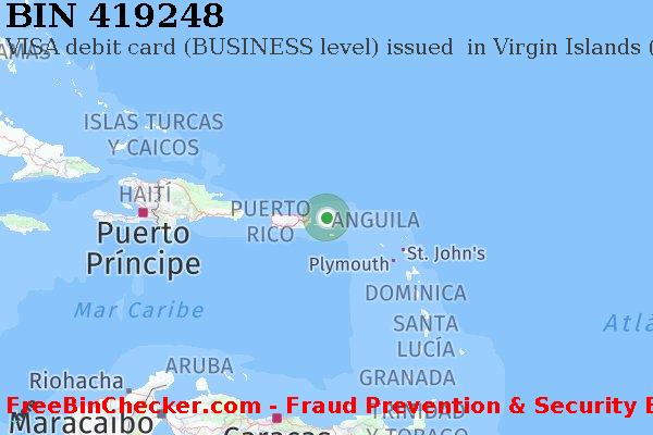 419248 VISA debit Virgin Islands (U.S.) VI Lista de BIN