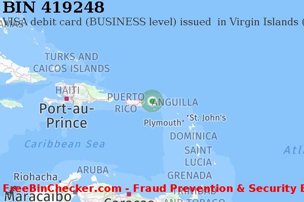 419248 VISA debit Virgin Islands (U.S.) VI बिन सूची