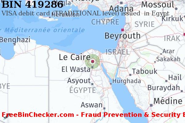 419286 VISA debit Egypt EG BIN Liste 