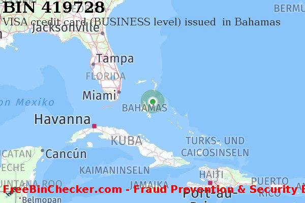 419728 VISA credit Bahamas BS BIN-Liste