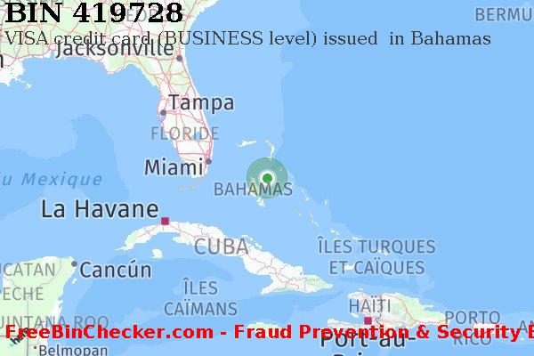 419728 VISA credit Bahamas BS BIN Liste 