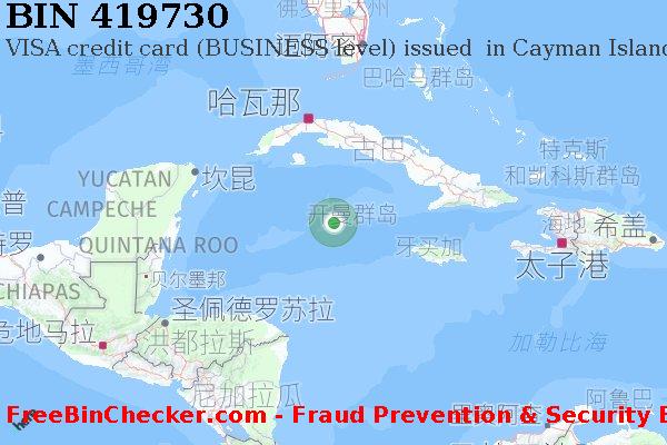 419730 VISA credit Cayman Islands KY BIN列表