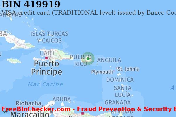 419919 VISA credit Puerto Rico PR Lista de BIN