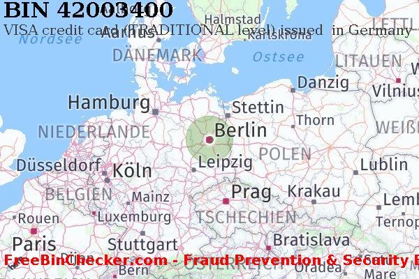 42003400 VISA credit Germany DE BIN-Liste