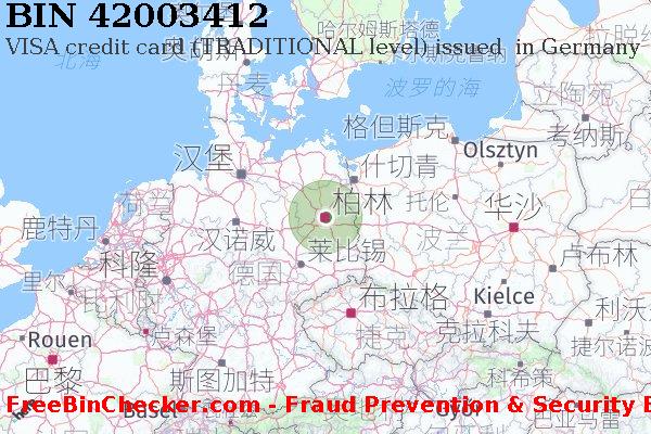 42003412 VISA credit Germany DE BIN列表