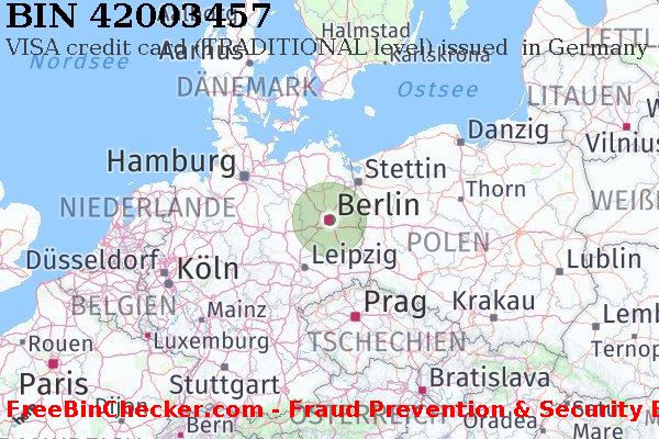 42003457 VISA credit Germany DE BIN-Liste
