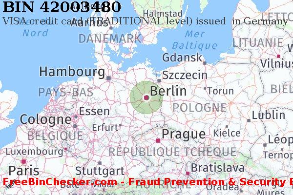42003480 VISA credit Germany DE BIN Liste 