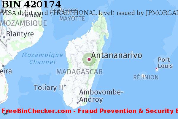 420174 VISA debit Madagascar MG BIN List