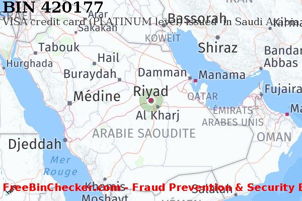 420177 VISA credit Saudi Arabia SA BIN Liste 