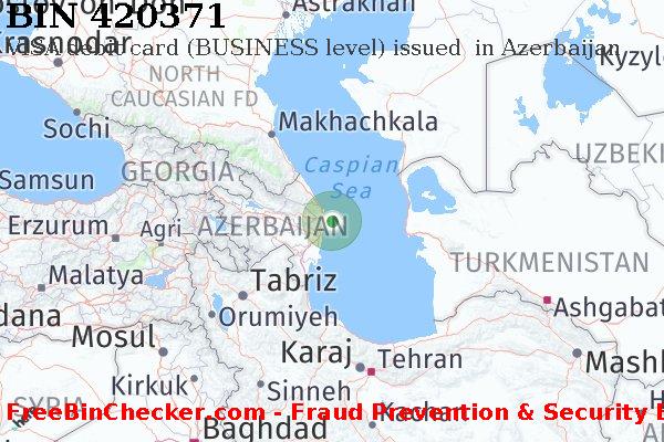 420371 VISA debit Azerbaijan AZ BIN List