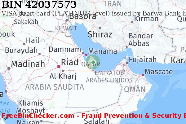 42037573 VISA debit Qatar QA Lista de BIN