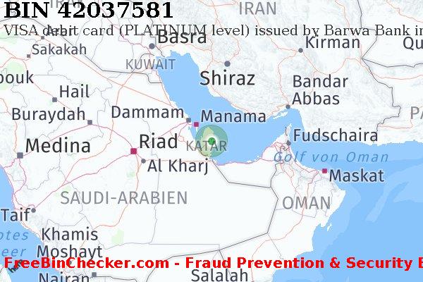 42037581 VISA debit Qatar QA BIN-Liste