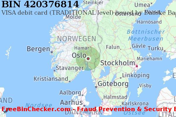 420376814 VISA debit Norway NO BIN-Liste