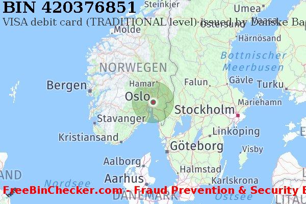 420376851 VISA debit Norway NO BIN-Liste
