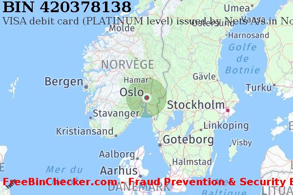 420378138 VISA debit Norway NO BIN Liste 