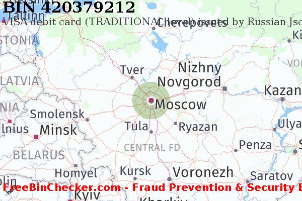 420379212 VISA debit Russian Federation RU BIN List